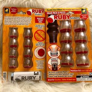 NWT Ruby Sliders 1 small 8 pack & 1 large 8 pack